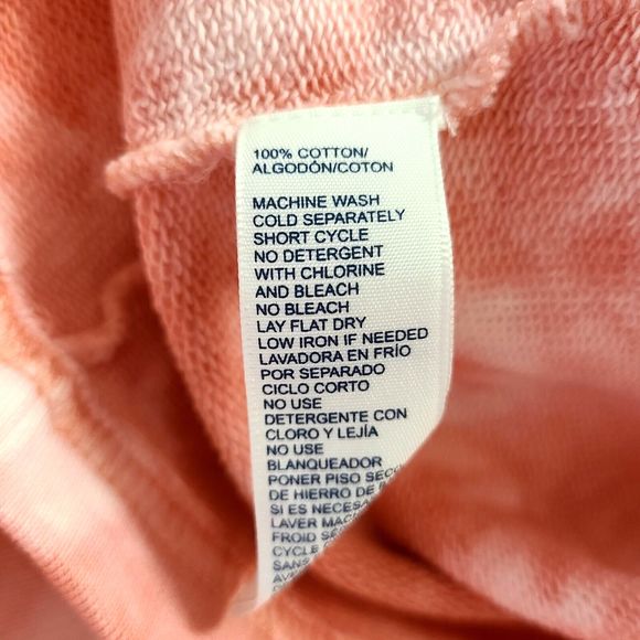 Rebecca Minkoff Rosie SweatshirtSize XL Tie-Dye Pink Pullover Balloon Sleeves - Picture 9 of 13